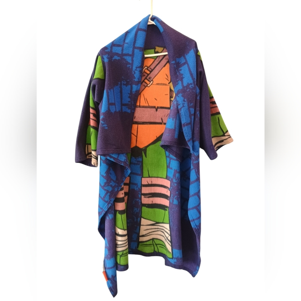 Nickelodeon Teenage Mutant Ninja Turtles Fleece Wearable Blanket Robe No Size